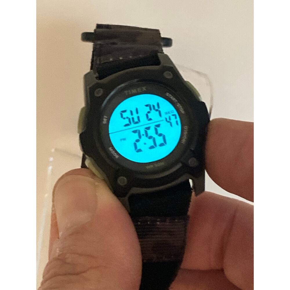 Timex Time Machine TW7C277500 Kids Digital Watch Camo Adjustable Strap WR 50m - Picture 6 of 16